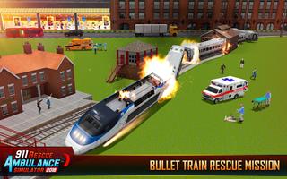 911 Ambulance Rescue City Sim syot layar 2