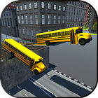 School Bus Racing Beam Engine Driving Games Free icon