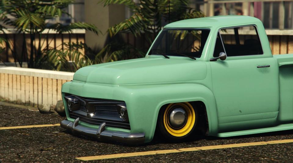 Скачай 2 версию пикапа. Slamvan GTA 5. GMC 1970 Slamvan. Старый пикап игра. РАФ В игре пикап.