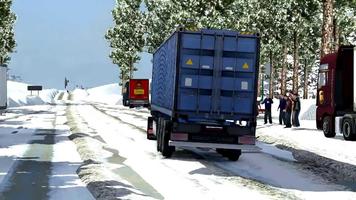 Truck Diver Cargo Simulation - Winter Snow Weather screenshot 2