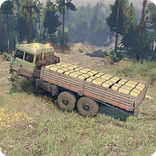 Truck Wood Cargo Driver Simulation -Wood Transport