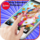 Maa Saraswati HD Live Wallpaper icône