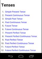 Tenses poster