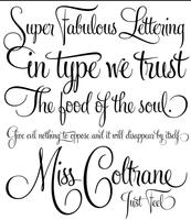 Tattoo Fonts Trendy poster