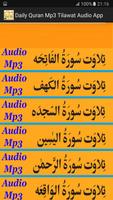 Daily Quran Mp3 Audio Free App poster