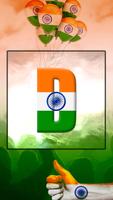 Indian Flag Letter Wallpaper imagem de tela 2