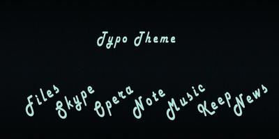 پوستر Typo - Solo Theme