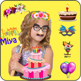 Birthday Cake Name Montage icon