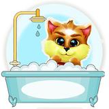 Cat Wash - kids games icône