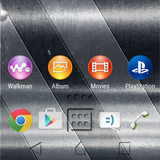 Theme Metal one for Xperia أيقونة