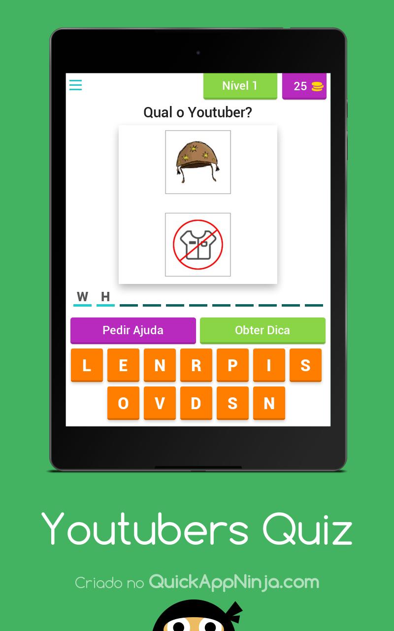 Quiz Dos Youtubers For Android Apk Download - nome de youtubers no roblox