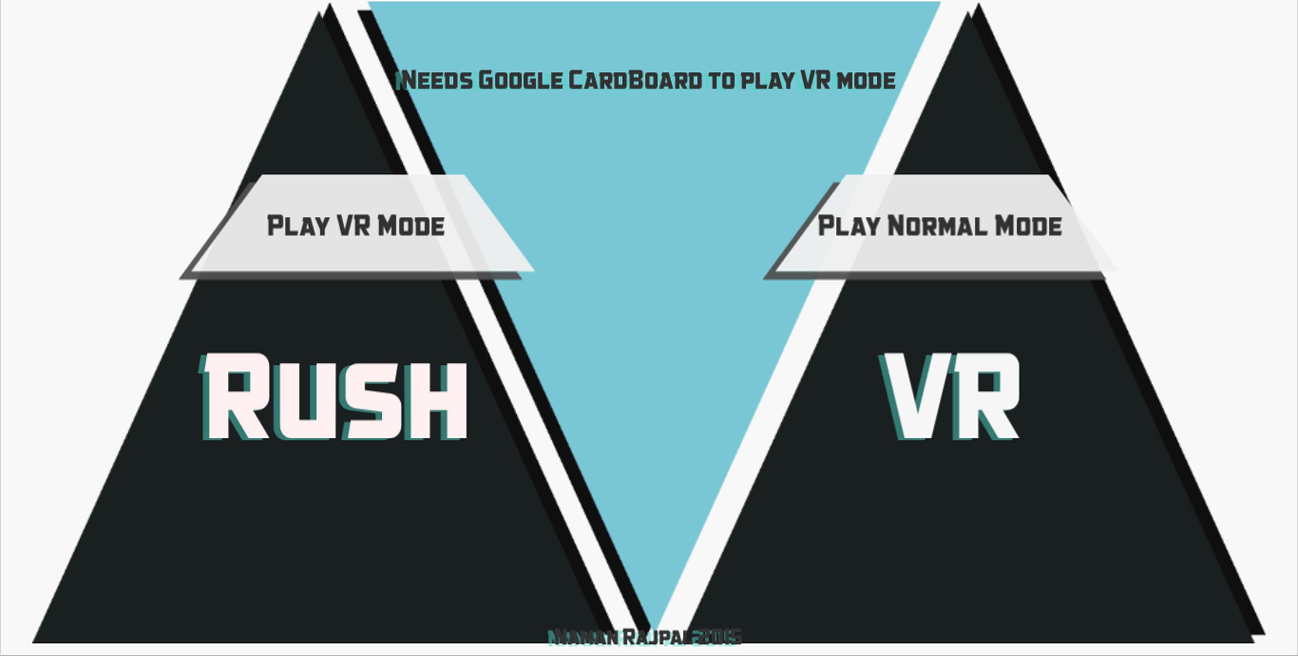 Обои на ПК. Rush VR описание игры. Rush VR logo.
