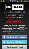 Poster NOTRACE FREE SECRET MESSENGER