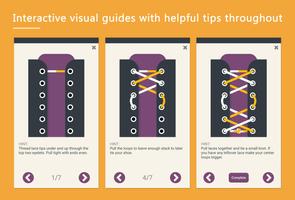 Step By Step Shoe Lacing Guide captura de pantalla 1