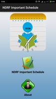 NDRF Important Schedule poster