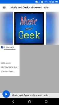 Music and Geek - vôtre web radio poster