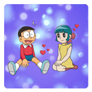 nobita and shizuka love wallpaper APK