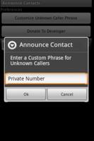 Announce Contacts screenshot 1