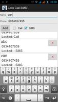 Lock Call SMS screenshot 1