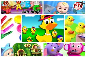 Five Little Ducks Song And Top Nursery Rhymes الملصق