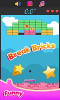 Break Bricks Demolition Funny Affiche