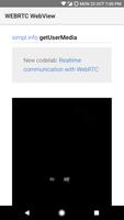 WEBRTC Webview Affiche