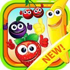 Nom de fruits et légumes - kids language game icône