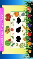 Nom de fruits et légumes - kids language game capture d'écran 2
