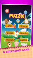 Puzzles pour les enfants d'âge préscolaire Affiche