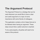 The Argument Protocol أيقونة
