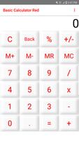 Basic Calculator Red 海报