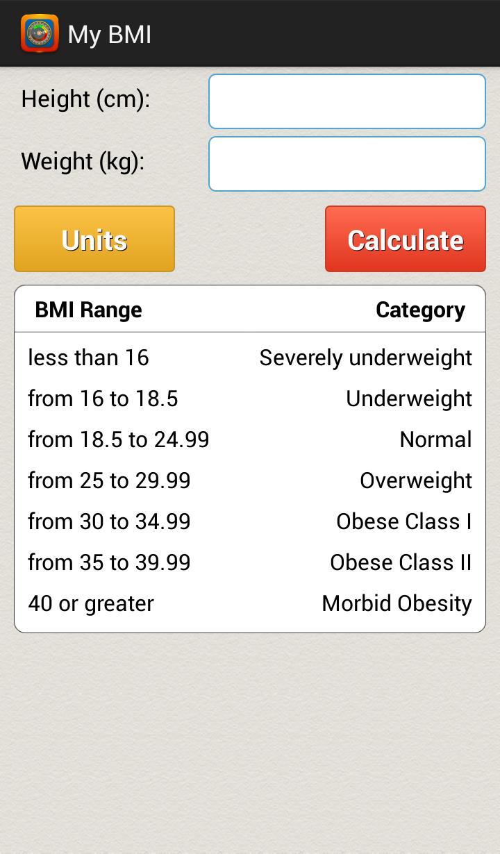 Body Mass Index Calculator Bmi For Android Apk Download