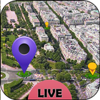Street Live Map - Vue de la carte de la Terre icône