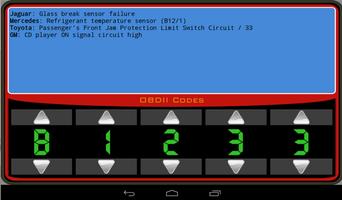 3 Schermata OBDII Trouble Codes Lite