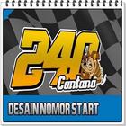 nomor racing start ikona