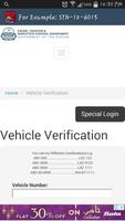 Poster Vehicle verification Pk Online