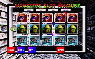 Monsters Slot Machine Affiche
