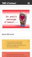 SMS d'amour تصوير الشاشة 2