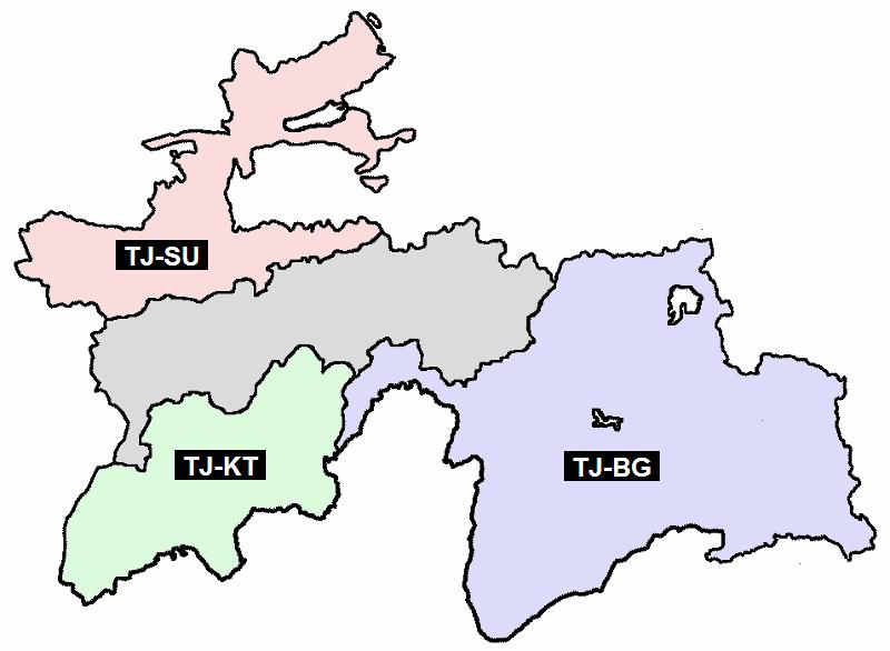 Карта таджикистан хатлонская область