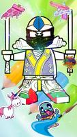Ninjago Coloring Book Plakat