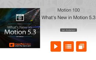 What's New in Motion 5.3 Affiche