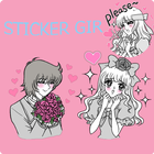 STICKER GIRL-icoon
