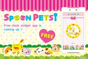 Spoon Pets -Clock- Free Cartaz