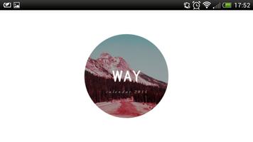 Way Calendar Affiche