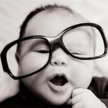 変な子供の写真