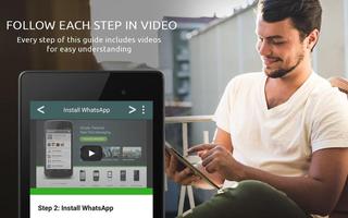 Poster install whatsapp in tablet
