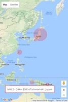 日本の地震マップ7日間 ảnh chụp màn hình 1