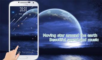 Meteor Shower Lock Screen постер