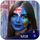 Montserrat Flag Face Paint - Funky Photography biểu tượng