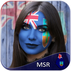 Icona Montserrat Flag Face Paint - Funky Photography